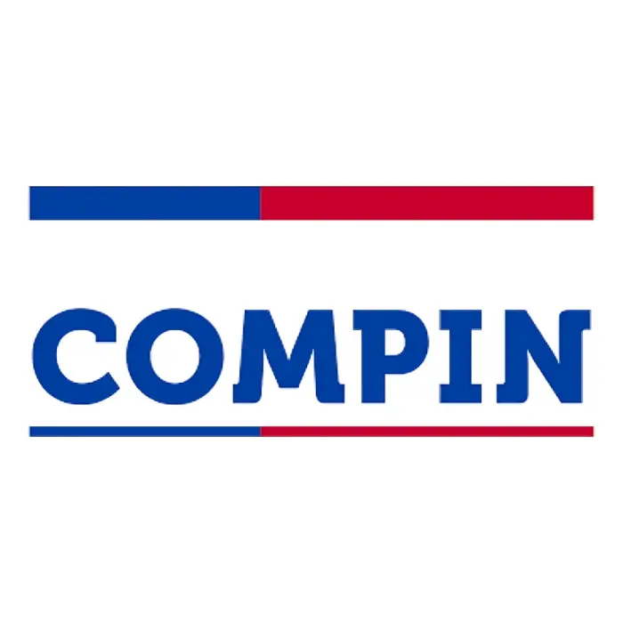 Logo de COMPIN para el servicio de elaboración de informes sociales profesionales en Chile.
